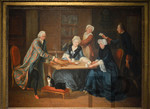 Pierre le Mazurier, La famille barré dans son intérieur, 1772, Carnavalet.