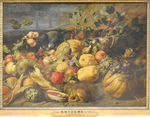 Snyders, Fruits et légumes avec un singe, 1620, Le Louvre